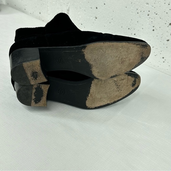 Joie Women’s size 3 7/ 7 Fenella Black Velvet Ankle Boots Booties - Picture 12 of 17